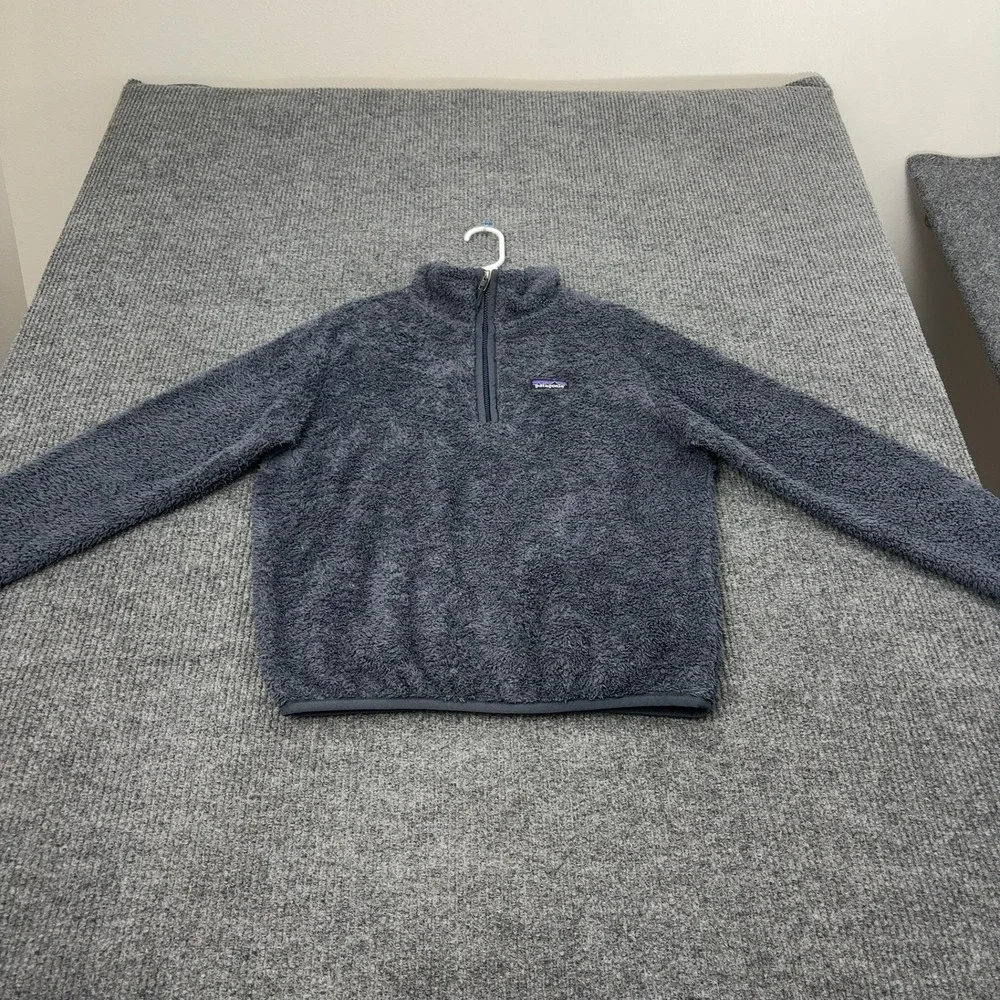 Patagonia Fleece Pullover‎ Small Grey Polyester Quarter Zip Los Gatos Gorpcore